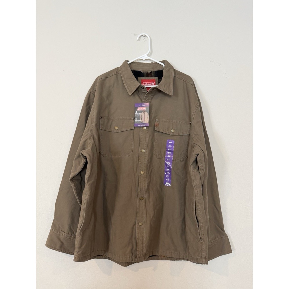 NWT Men's Coleman Flannel Lined Outdoor Recreation & Workwear Jacket Size XXL